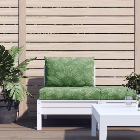 Lot de 2 Coussins de palette,Coussins Siège Dossier de Chaise motif de feuilles tissu Oxford -AD41699 (1/5)