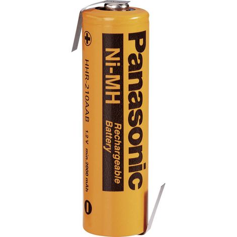 Panasonic AA 2080 LF-Z Batteria ricaricabile speciale Stilo (AA) linguette a saldare a Z NiMH 1.2 V 2000 mAh 1 pz.
