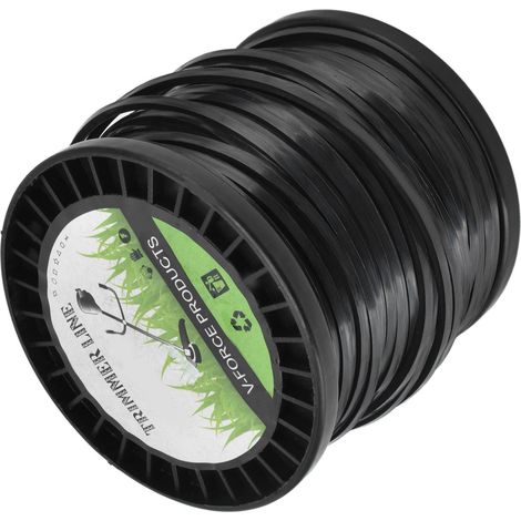 Fil de coupe rond pour débroussailleuse Husqvarna 3,3 mm, noir, haute efficacité de coupe, compatible avec la plupart des tondeuses à gazon, usage agricole, 50 m (1/5)
