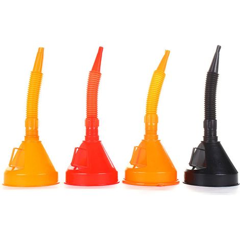 Entonnoir flexible allongé, entonnoir de filtration pour voitures et motos, entonnoir de ravitaillement, plastique PP 135 145 165 (1/4)