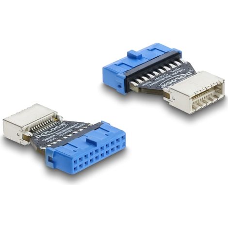 Delock Adapter USB 5 Gbps 20 Pin Pfostenbuchse zu USB 5 Gbps Typ-E Key B Buchse