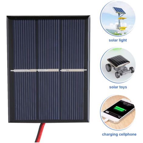 2 pièces 0.65W 1.5V Mini panneau solaire Portable bricolage Module d'alimentation chargeur de batterie (1/5)