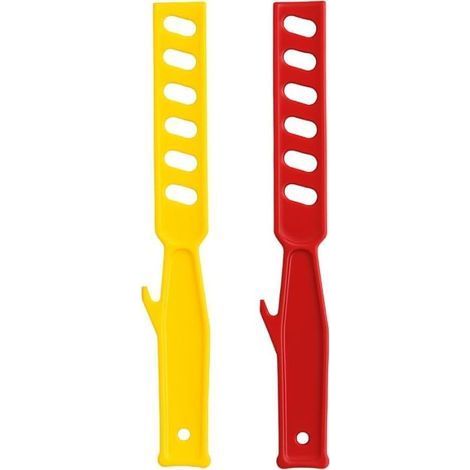 Lot de 2 Batteurs Manuels de Peinture 280 mm Mélangeurs à Main pour Pots Vernis Enduits et Liquides Couleur Aléatoire (1/5)