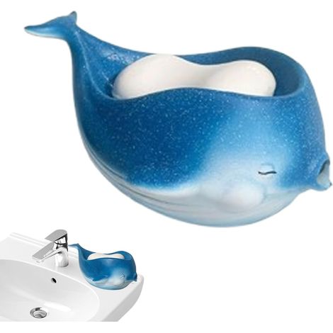 Soap Dish with Drain Decorative Resin Design Bathroom