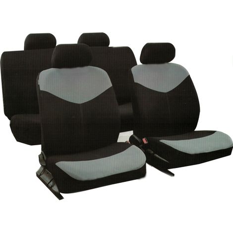 Coprisedili Auto Universali Nero anteriore Posteriore Protezione Sedile CA-03716 (1/4)