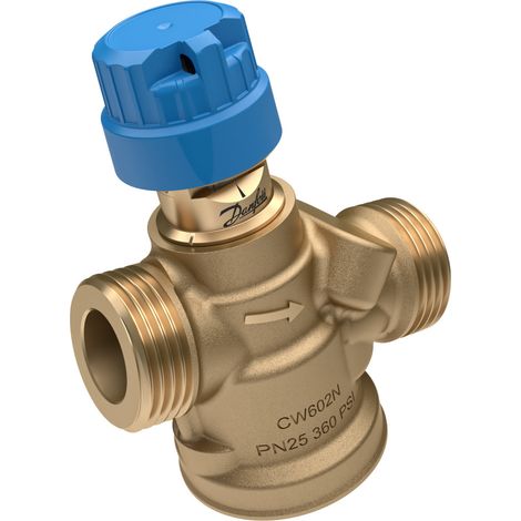 Danfoss druckunabhängiges Regelventil ABQM 4,0 DN 15, 60-600 l/h, ohne Prüfnippel 3/4" AG (1/5)