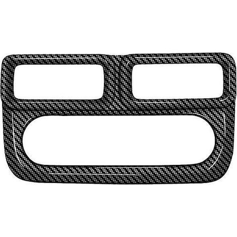 Garniture de couvercle de bouton de climatisation de console centrale en fibre de carbone pour voitures 2022+ (1/5)