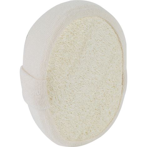 Serviette de bain en luffa naturel, brosse de bain exfoliante, accessoire de douche (1/4)