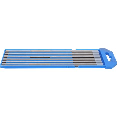 10 Stück Cer-Wolfram-Elektroden für WIG-Schweißen mit Argon-Lichtbogen, Nadel, grauer Kopf WC20, 4 x 175 mm (1/5)
