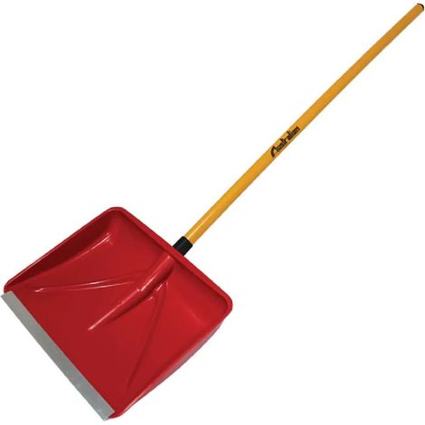 Pala per neve in polipropilene e profilo in alluminio con manico -Manico in legno - 140 cm (1/3)