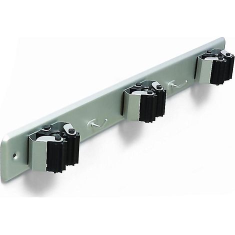 BRINOX CUELGA ESCOBAS TRIPLE CON RODILLO + 2 COLGADORES =7066 (1/2)