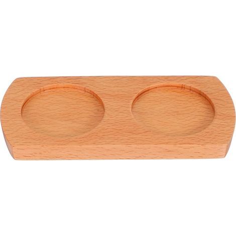 Pfeffermühlenständer aus Naturholz, 5,8 cm, rutschfester Mahlboden, rustikale Aufbewahrungsschale für die Küche, vielseitiges Servierutensil (1/5)