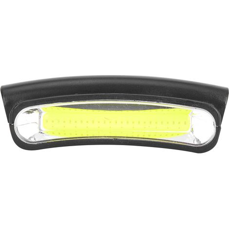 Lampe frontale portable en plastique à LED COB avec clip pour chapeau, mini lampe torche d'extérieur (1/5)