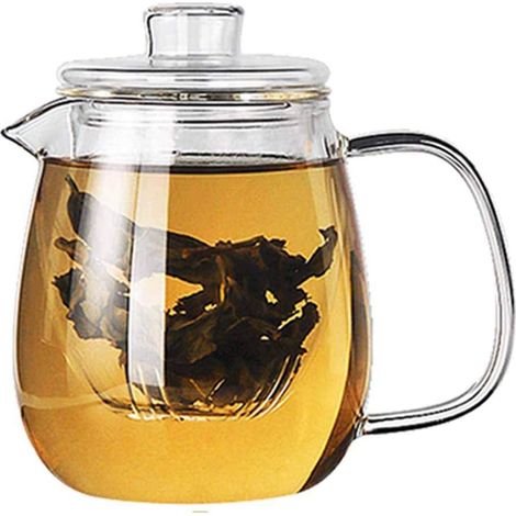 700ml Théière en Verre de Style Pingouin avec Passoire pour Préparation du Thé (1/5)