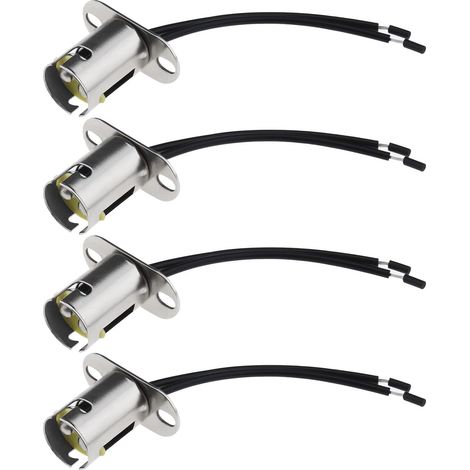 CCYKXA4pcs BAY15D 1157 Support de Lampe Adaptateur LED Support de Douille d'ampoule Câblage Harnais Sockets Accessoires Rechange pour Clignotant Feu (1/5)