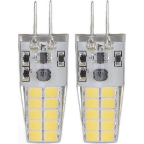 de 2 ampoules LED G4 12V 2W à lumière blanche économie d