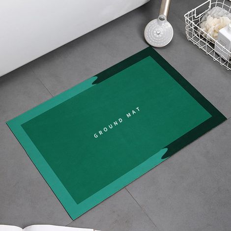 Tapis De Bain - Absorbant Rapide - Fond En Caoutchouc Anti-dérapant - Pour Salle De Bain Cuisine Séjour - 40 X 60 Cm - 1 Pièce