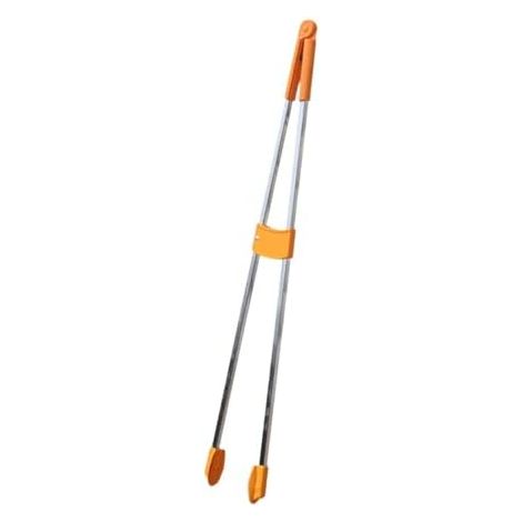 Outils de Ramassage, Outil Ramassage Des Déchets En Acier Inoxydable pour La Maison, Mâchoire Antidérapante, Ramasseur Déchets, 85cm Pince Telescopique à Ordures, Tête en caoutchouc Caoutchouc - (1/5)