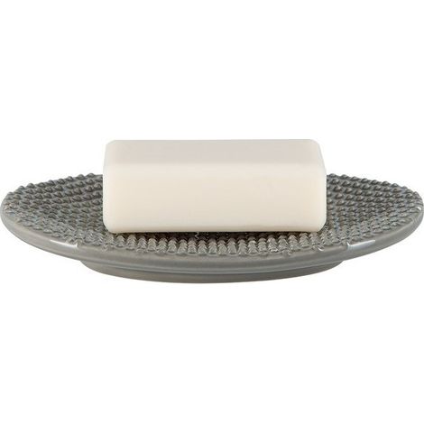 Porte savon Faience MERO Taupe Spirella (1/2)
