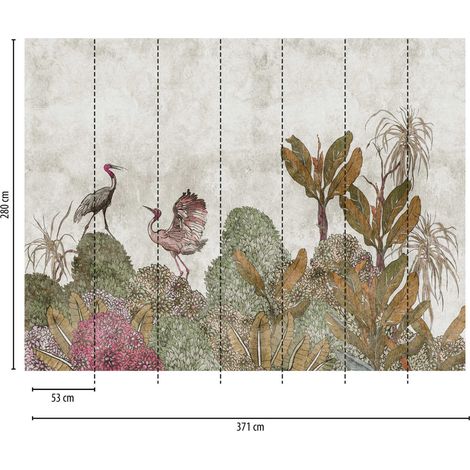 A.S. Creation Fototapete Livingwalls The Wall 382341 Ein Motiv pro Rolle 3.71 x 2.80 m Naturoptik Grün (1/3)