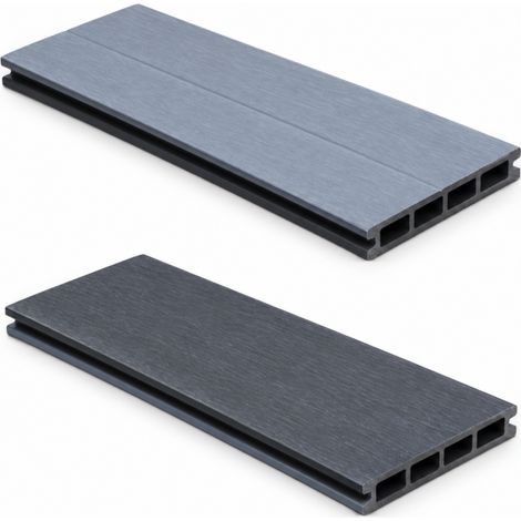 Lama reversible coextrusion composite para valla - Gris antracita/Gris claro - 15.6x148 cm (1/5)