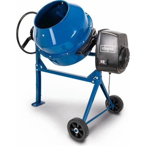Scheppach Bétonnière MIX160 - Puissance 550 W - Tension 230 V - Capacité 160L - 29,5 tour/min