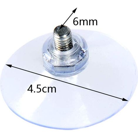 Lot de 20 - Ventouse Avec Vis - Ventouses Avec Écrous - Ventouse En Plastique - Ventouses Pour Vitres - Verre De Table - Ventouses Avec Filetage (1/5)