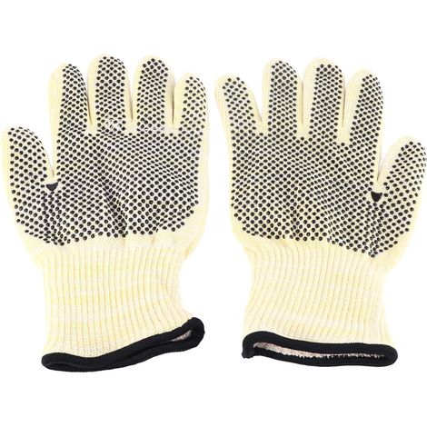 Flammhemmende Grillhandschuhe (2er-Set), hitzebeständig bis 800°C, für Grill, Backofen, Kamin und Holzofen.