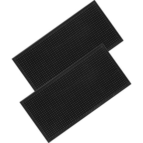 Set di 2 tappetini antigoccia in gomma antiscivolo per bar, cucina, ristorante, bancone (1/5)