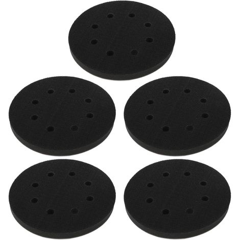 10 éponges abrasives souples 5" avec 8 trous, tampons de ponçage remplaçables pour polisseuse (1/5)