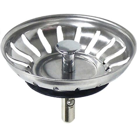 Crépine en acier inoxydable avec bonde de 79 mm pour évier Blanco. (1/5)