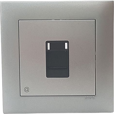 Toma informática RJ45 CAT 6 UTP 1 SALIDA ALUM