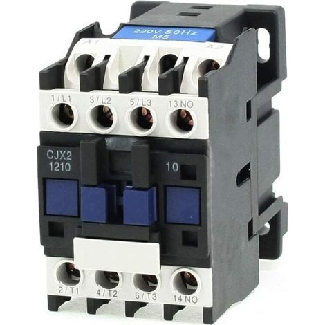 CJX2-1210 220V 25A 50/60HZ Spulenmotor-Wechselstromschütz 3-polig, normalerweise offen (1/4)