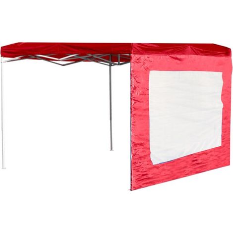 Laterales Individuales Carpas Plegables - Lateral con Ventana 3 Metros Eco - Rojo