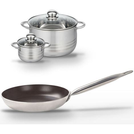 Lot Poêle 24 cm Elo Bistro Line & 2 Faitouts Elo Brillant (1/5)