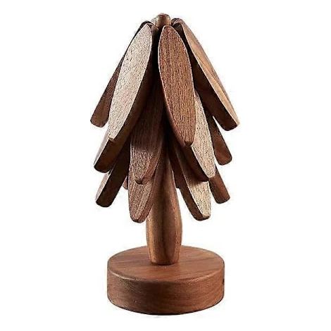 Dessous de plat en bois pour casseroles chaudes, théières (1/3)