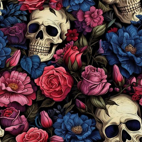 Tela decorativa para exteriores Oxford - Motivo de calavera I DX4411 (1/5)