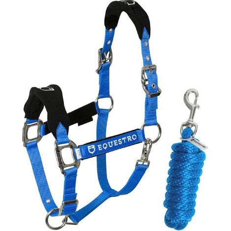 Harnais equestro halters and leads nylon rembourré ajustable (1/5)