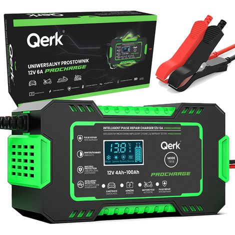 RADDRIZZATORE PER AUTO A IMPULSI 12V 6A FUNZIONE DI RIPARAZIONE DELLA BATTERIA (1/5)