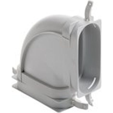 Vaillant Codo plano 90 Grd. horizontal 52 x 132 mm con juntas, 0020180838