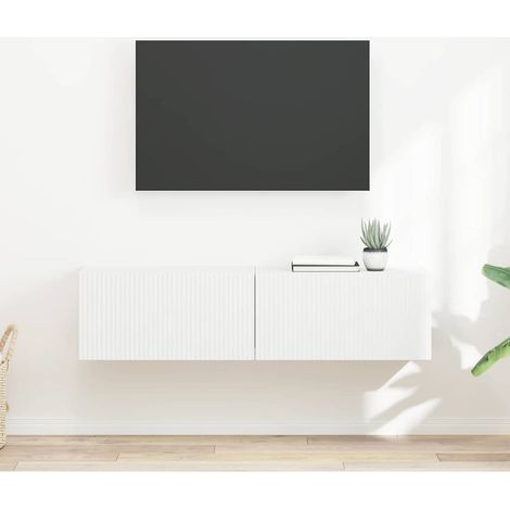 vidaXL Mobile TV da parete 2 pcs Bianco 60 x 31 x 29,5 cm