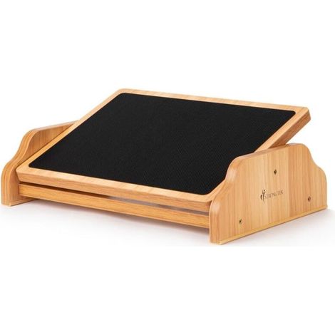 Bardusch-Repose-pieds en bois sous bureau, tabouret bascule à 30° d’inclinaison, surface antidérapante pour confort actif (1/5)