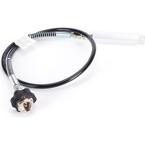 Kit adaptateur pour tuyau de CO2/soda noir de 91 cm (36 po) CGA320 TR21‑4, double filetage, bonne étanchéité, avec matériel de montage (1/5)