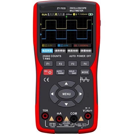 Multimètre numérique à écran couleur 3,5" avec générateur d'oscilloscope pour test électronique de réparation de circuit électronique (1/4)