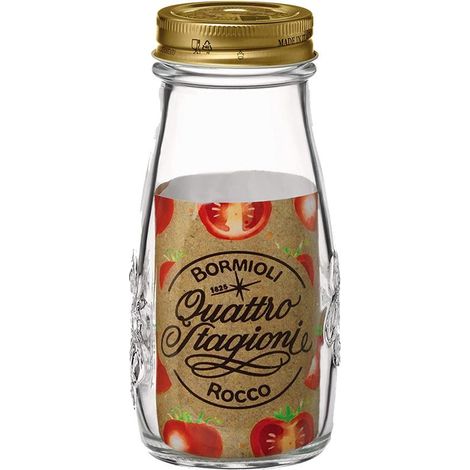 BORMIOLI QUATTRO STAGIONI BOTTIGLIA DA 400 ML CON 3 TAPPI 56 MM (1/5)