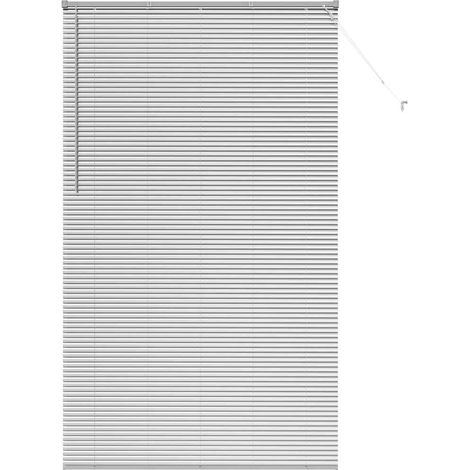 Maison Exclusive - Tendaggi a veneziana Argento 220 x 130 cm Alluminio