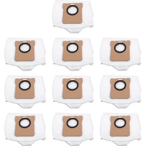 Sac à poussière pour Robot de balayage, 10 pièces, aspirateur en tissu Non tissé pour X10 + X20 + L10s Ultra L20 SL10 S10S (1/5)