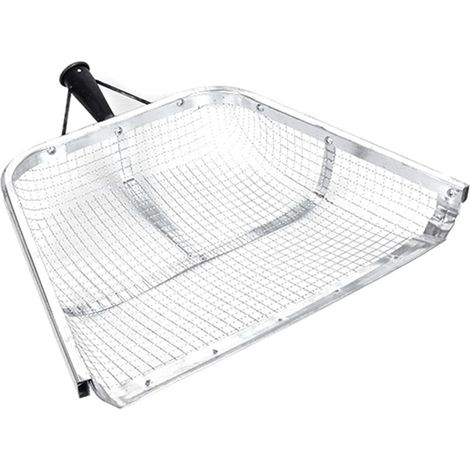 Pelle à sable de qualité professionnelle avec large zone de tamisage de 47 cm, idéale pour les jardiniers et les travaux agricoles, outil de tamis portable (1/5)