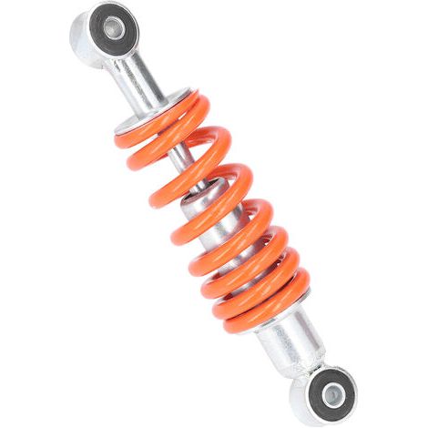 Amortiguador universal naranja para motocicleta, 195 mm, 1800 lb, apto para minimotos, scooters, ciclomotores y karts. (1/5)
