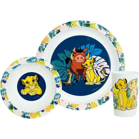 Disney roi lion ensemble repas (assiette, bol, verre)